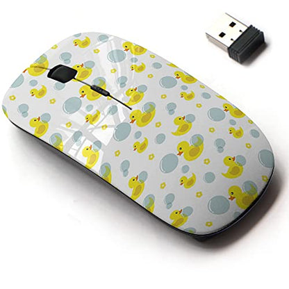 Wireless Mouse: CJCBROES 2.4G Cute Pattern Design – Front View