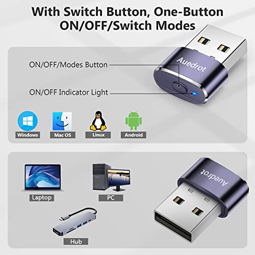 Auedrot Mouse Jiggler: Undetectable Metal USB Mouse Mover – Packaging