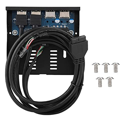 Front Panel: 3.5in USB High Speed 4 Ports 2 USB 3.0 2 USB – Size Reference