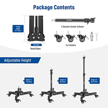 NEEWER Heavy Duty Light Stand with Casters – Close-up Detail