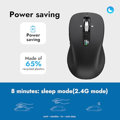 Mouse CITLLA: CITLLA Wireless Bluetooth Mouse USB BT1 BT2 – Size Reference