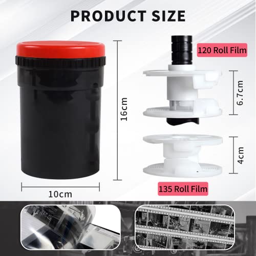 Universal Compact Developing Tank 2 Spiral Reel for – In Use