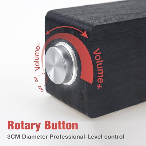 Computer Speakers: MICA Wooden Mini Soundbar – In Use