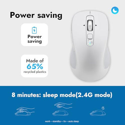 Mouse CITLLA: CITLLA Wireless Bluetooth Mouse USB BT1 BT2 – Feature Highlight