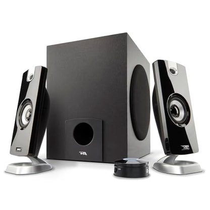 Cyber Acoustics CA-3090 2.1 Speaker System – Front View
