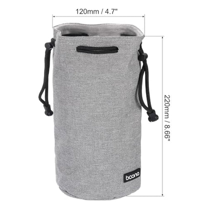 PATIKIL Soft Drawstring Lens Case – Side View