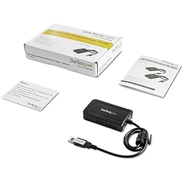 StarTech.com USB to VGA Adapter - 1920x1200 - External Video & Graphics Card - Dual Monitor Display Adapter - Supports Windows (USB2VGAE3), Gray