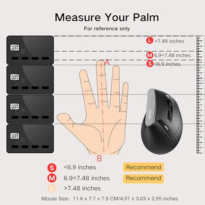 Mouse Uineer: Uineer Vertical Mouse Wireless 2.4G – Back View
