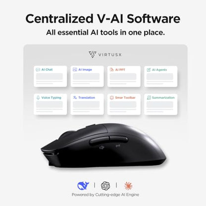 Mouse Voice: Virtusx Jethro V1 AI Mouse – Back View