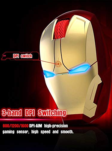Mouse VSVABEFV: VSVABEFV Cool Wireless Mouse 2.4G Portable – Size Reference