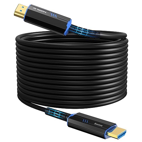 Long HDMI Cable: 8K 100ft Fiber Optic Cable 2.1 – Front View