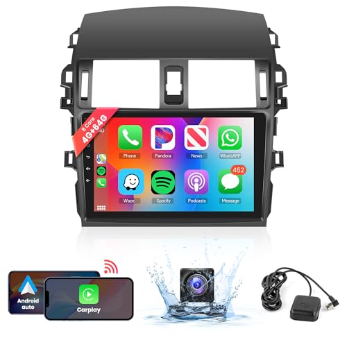 8 Core 4+64G Android Car Radio Stereo for Toyota Corolla – Front View