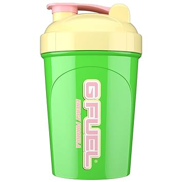 G Fuel The Bloom Shaker Bottle, Drink Mixer for Pre Workout, Protein Shake, Smoothie Mix, Meal Replacement Shakes, Energy Powder and More, Blender Cup, Portable Safe, BPA Free Plastic - 16 oz