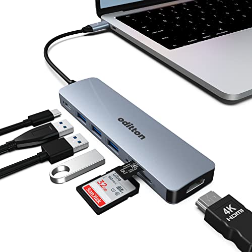 USB C Hub Oditton: Oditton 7-in-1 USB C Docking Station – Front View