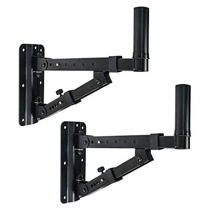 Sound Town: Sound Town 2-Pack Adjustable Wall Mount Speaker – Front View