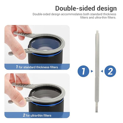 [Upgraded Version] 3 Packs Camera Lens Filter Wrench Kit – Close-up Detail