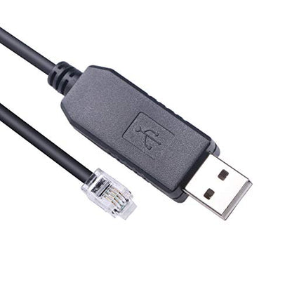 RS232 RJ9: Green-utech USB to RS232 RJ9 4P4C Console Serial – Front View