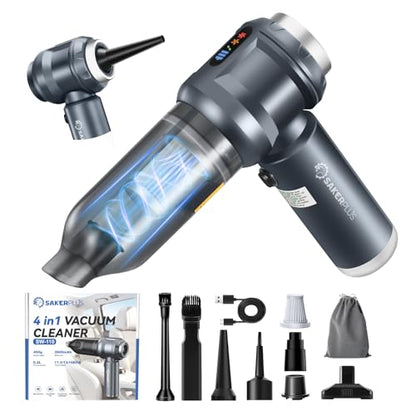 Vacuum Car: SakerPlus Handheld Car Vacuum Cleaner 17500PA – Front View