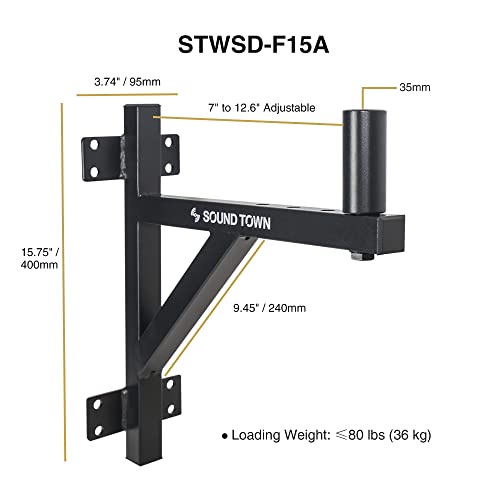 Speaker Sound: Sound Town STWSD-F15A Wall Mount Speaker – Close-up Detail