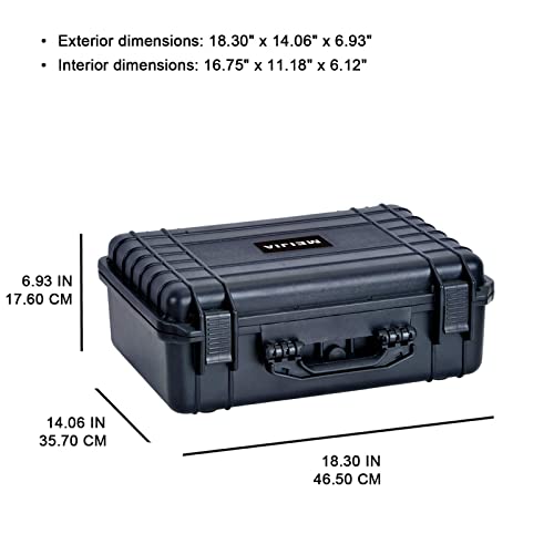 MEIJIA All Weather Portable IP67 Waterproof Protective Case – Side View
