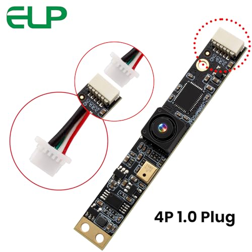 ELP 8MP USB Camera Module: 4K PC Camera with Microphone – Side View
