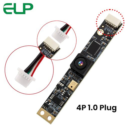 ELP 8MP USB Camera Module: 4K PC Camera with Microphone – Side View