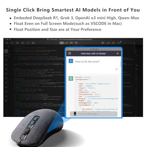 GQLQR Qmouse: Premium Floating AI Widget with Multi-Model – In Use
