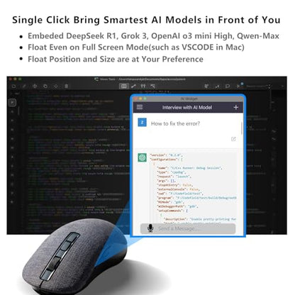 GQLQR Qmouse: Premium Floating AI Widget with Multi-Model – In Use