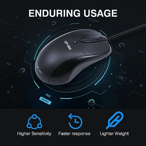 Industrial Mouse: PAWHITS RS232 COM Port Mechanical Mouse – Back View