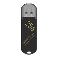 TEAMGROUP C183 256GB USB 3.2 Gen 1 (USB 3.1/3.0) USB Flash Thumb Drive, External Data Storage Memory Stick Compatible with Computer/Laptop (Black) TC1833256GB01