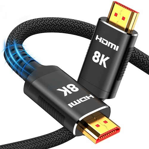 Snowkids Cable: Snowkids 8K HDMI 2.1 Cable 12ft – Front View