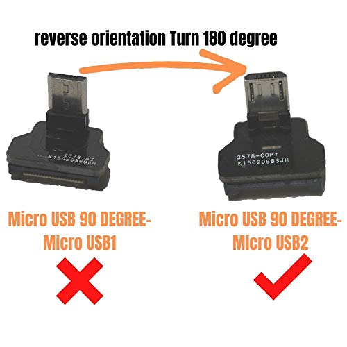 Micro USB Male 90 Degree Angled – Side View