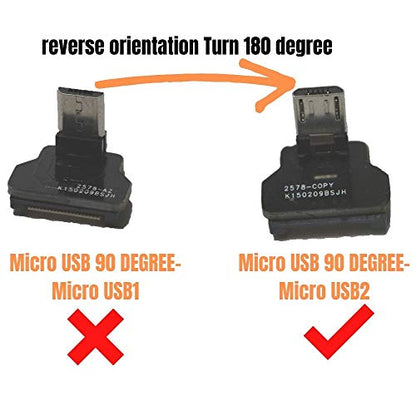 Micro USB Male 90 Degree Angled – Side View