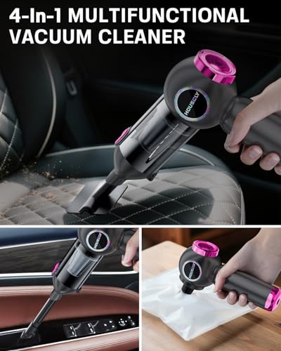 Handheld Car Vacuum: Portable Cordless 25000Pa High Power – In Use
