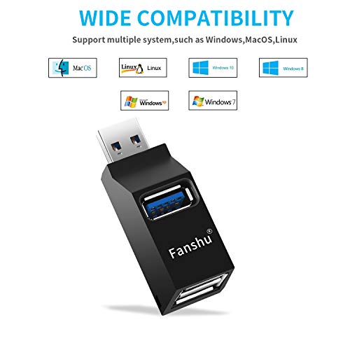 USB 3.0 Hub: Fanshu 3 Port Mini Portable Fast High Speed – Close-up Detail