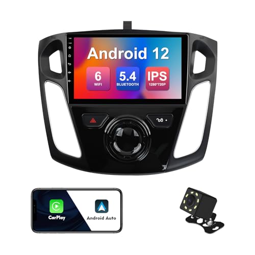 2+32G 9-inch Android 12 Car Stereo for Ford Focus 2012-2018 – Front View