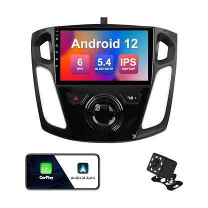 2+32G 9-inch Android 12 Car Stereo for Ford Focus 2012-2018 – Front View