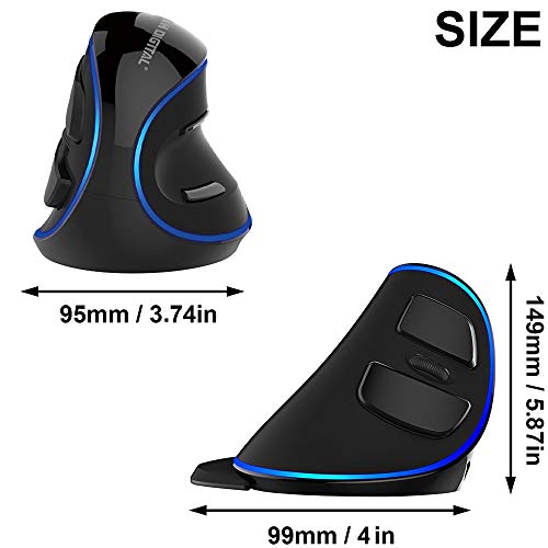 Tech Digital: J-Tech Digital Wired Ergonomic Vertical USB – Side View