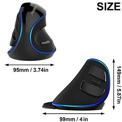 Tech Digital: J-Tech Digital Wired Ergonomic Vertical USB – Side View