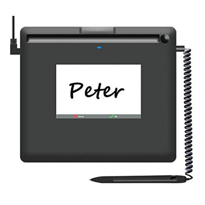 PenPower LCD Signature Pad: L398S 3.6 x 2.5 Inch Large – Front View