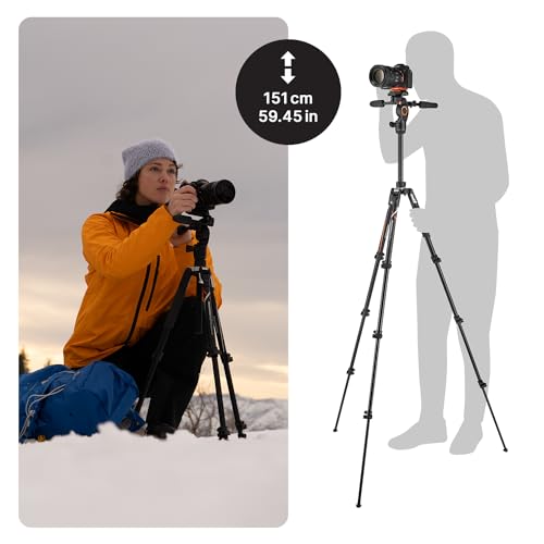 Manfrotto Befree Live Advanced 4-Section Aluminum Travel – Side View