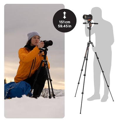 Manfrotto Befree Live Advanced 4-Section Aluminum Travel – Side View