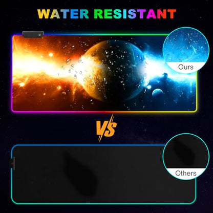 Mouse Mat: ARTSO RGB Gaming Mouse Pad Large Extended LED – Additional Angle