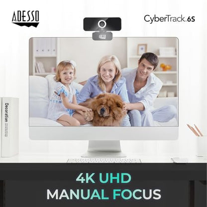 Adesso 4K HDR Ultra HD USB Webcam CyberTrack 6S Camera – Side View