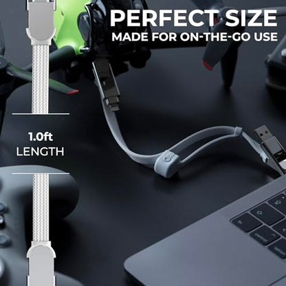 Rolling Square: inCharge XL 30cm USB C Charger Cable – In Use