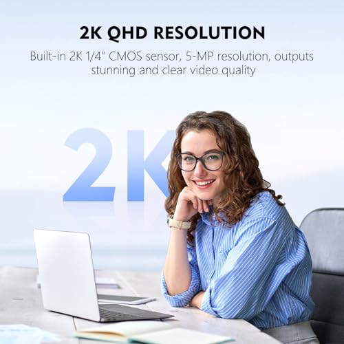 Webcam Camera: TOALLIN 2K QHD Auto-Focus Computer Camera – Close-up Detail