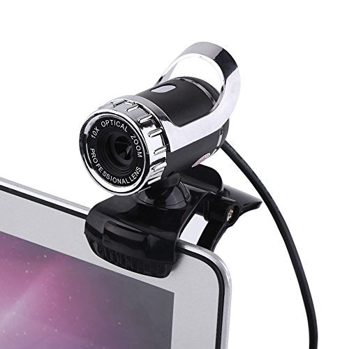 ZJchao Pro Webcam: ZJchao USB 2.0 Clip-on Web Camera with – Side View