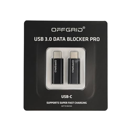 Data Blocker: OFFGRID USB Data Blocker Pro Type-C 3.0 2-Pack – Front View