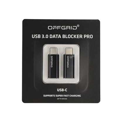 Data Blocker: OFFGRID USB Data Blocker Pro Type-C 3.0 2-Pack – Front View