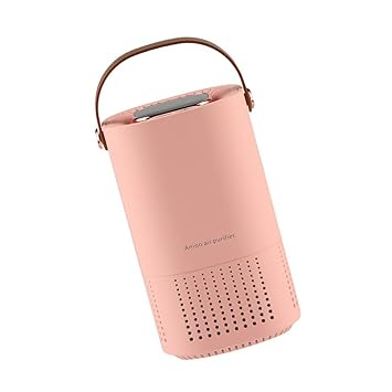 Mini USB Air Purifier, Portable Rechargeable Small Air Purifier with Aromatherapy, Air Purifier for Smoke, Allergies, Pet Dander Odor, for Bedroom, Living Room, Bathroom, Kitchen, Car